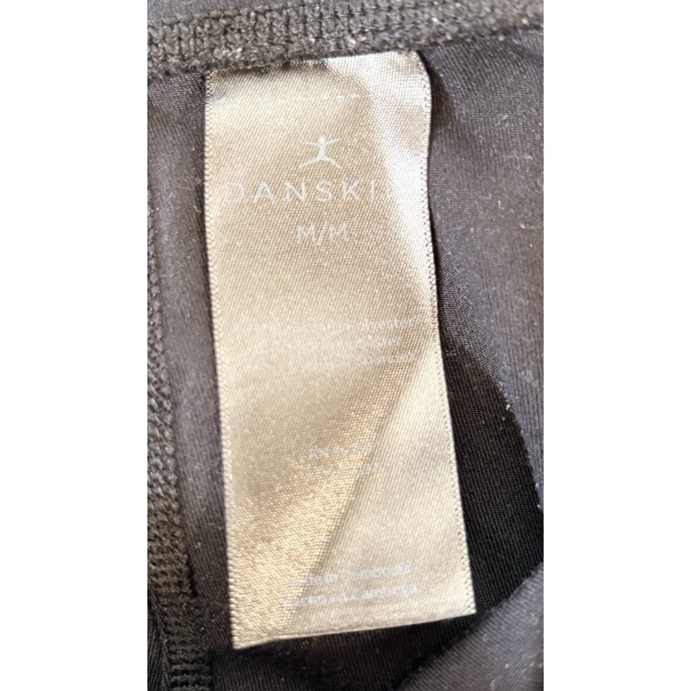 Danskin Womens Medium M Black Stretch Athleisure Yoga Pants w/ Rhinestone Accent - Picture 4 of 9